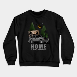 Grey Land Cruiser - Home is where you park it Land Cruiser Crewneck Sweatshirt